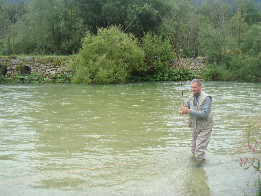 Рыбалка нахлыстом в Словении 2